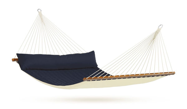 Picture of North American Style Kingsize Hammock with spreader bars ALABAMA navy blue