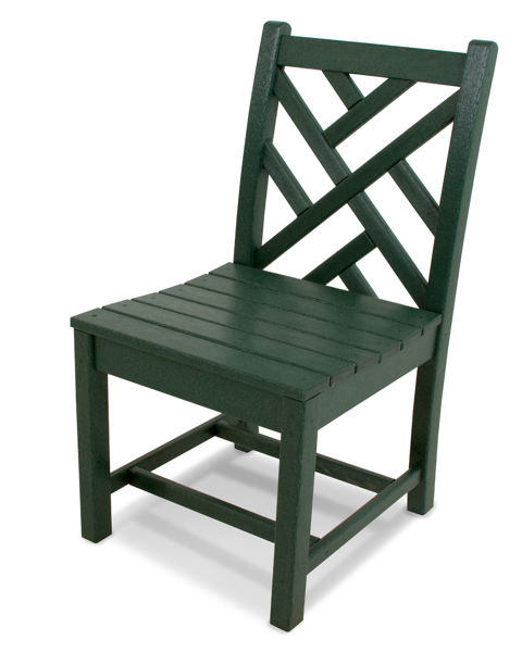 Picture of POLYWOOD® Chippendale Dining Side Chair in Green