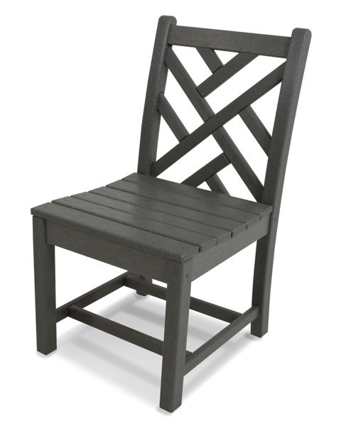 Picture of POLYWOOD® Chippendale Dining Side Chair in Slate Grey
