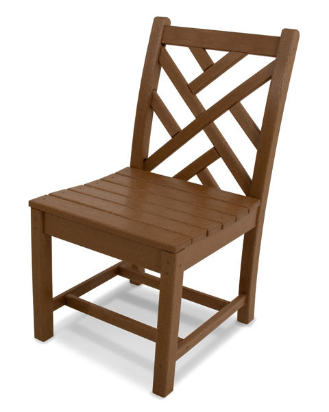 Picture of POLYWOOD® Chippendale Dining Side Chair in Teak