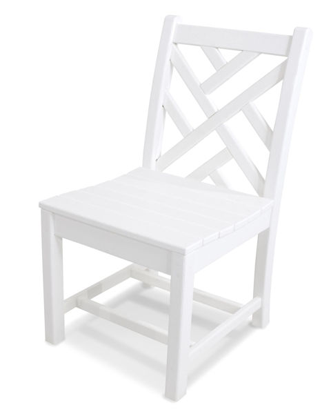 Picture of POLYWOOD® Chippendale Dining Side Chair in White