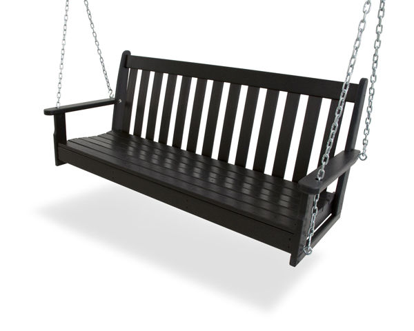 Picture of POLYWOOD® Vineyard 60" Swing in Black
