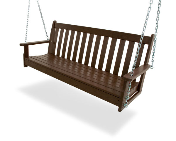 Picture of POLYWOOD® Vineyard 60" Swing in Mahogany