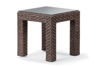 Picture of Telescope Casual Lake Shore Wicker, 20&Prime; Square End Table w/ Tempered Glass Overlay