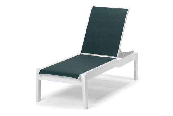 Picture of Telescope Casual Leeward MGP Sling, Lay-flat Stacking Armless Long Frame Chaise w/ Wheels