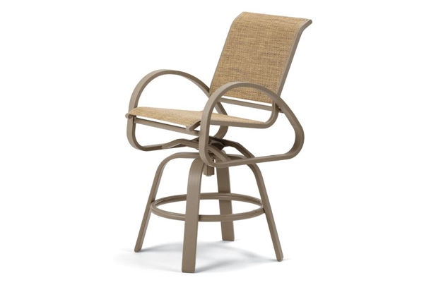 Picture of Telescope Casual Aruba II Sling, Balcony Height Swivel Cafe Chair