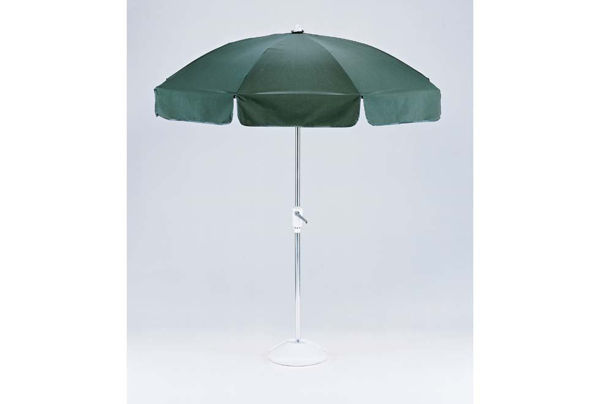 7-1 2 ft push-up patio umbrella Fiberbuilt 7.5' Hex Patio Umbrella 6 Rib Push Up Champagne Bronze with Beige Spun Poly Canopy, 7HPUCB-Beige