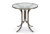 Picture of Telescope casual Glass Top Table, 42" Round Bar Height Table w/ hole
