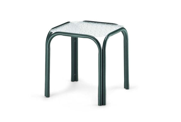 Picture of Telescope Casual Obscure Acrylic Top Table, 17" Square End Table