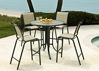 Picture of Telescope Casual Obscure Acrylic Top Table, 36" Square Dining Table w/ hole