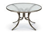 Picture of Telescope Casual Obscure Acrylic Top Table, 48" Round Dining Table w/ hole