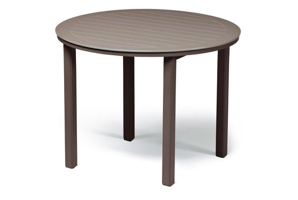 Picture of Telescope Casual Marine Grade Polymer Top Table, 54" Round Bar Height Table w/ hole