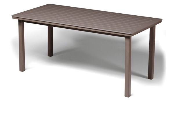 Picture of Telescope Casual Marine Grade Polymer Top Table, 42' x 84' Rectangular Bar Height Table w/ hole