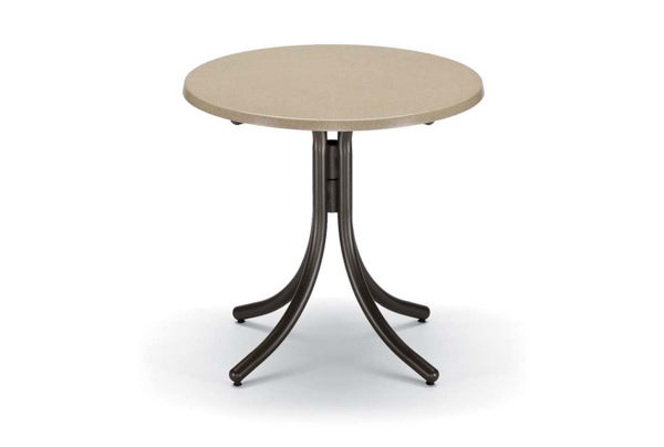 Picture of Telescope Casual Werzalit Top Table, 30" Round Dining Height Table w/o hole