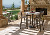 Picture of Telescope Casual Werzalit Top Table, 42" Round Dining Height Table w/ hole