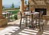 Picture of Telescope Casual Werzalit Top Table, 48" Round Bar Height Spun Pedestal Table w/ hole