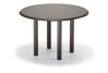 Picture of Telescope Casual Aluminum Slat Top Table, 56" Round Balcony Height Table w/ hole and Ogee Rim