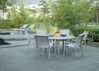Picture of Telescope Casual Aluminum Slat Top Table, 42' x 105' Rectangular Balcony Height Table w/ hole