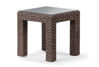 Picture of Telescope Casual La Vie Wicker, 20" Square End Table w/ Tempered Glass Overlay