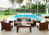 Picture of Telescope Casual Lake Shore Wicker, 22' x 42' Coffee Table w/ Tempered Glass Overlay