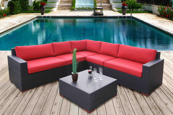 Picture of Bellini Home and Gardens Bali 6-Piece Conversation Sectional Seating