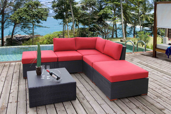 Picture of Bellini Home and Gardens Bali 6-Piece Corner Sectional Seating