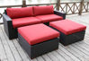 Picture of Bellini Home and Gardens Bali 4 Piece Deep Seating Sofa And Ottoman Set