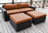 Picture of Bellini Home and Gardens Bali 4 Piece Deep Seating Sofa And Ottoman Set
