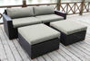 Picture of Bellini Home and Gardens Bali 4 Piece Deep Seating Sofa And Ottoman Set
