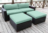 Picture of Bellini Home and Gardens Bali 4 Piece Deep Seating Sofa And Ottoman Set