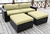 Picture of Bellini Home and Gardens Bali 4 Piece Deep Seating Sofa And Ottoman Set