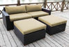 Picture of Bellini Home and Gardens Bali 4 Piece Deep Seating Sofa And Ottoman Set