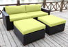 Picture of Bellini Home and Gardens Bali 4 Piece Deep Seating Sofa And Ottoman Set