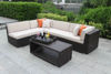 Picture of Bellini Home and Gardens Laredo Wicker 4 Piece Deep Seating Sofa Set