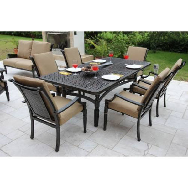 Picture of Bellini Home and Gardens Conrad Woven Cast 7 Piece Dining Set