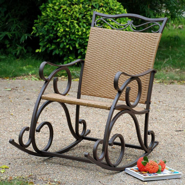 Picture of Valencia Resin Wicker/Steel Rocker - Honey