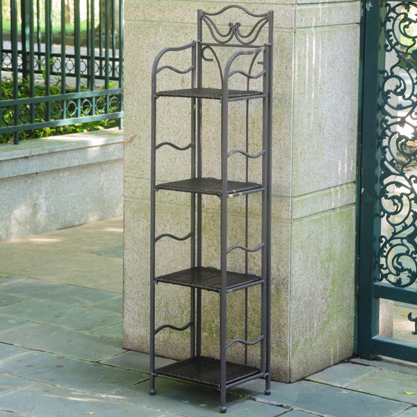 Picture of Valencia 4-Tier 12" Wide Plant Stand - Chocolate