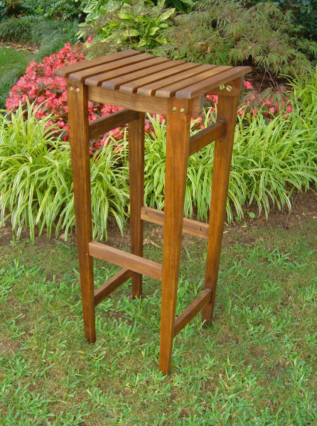 Picture of Backless Bar Stool - Brown  