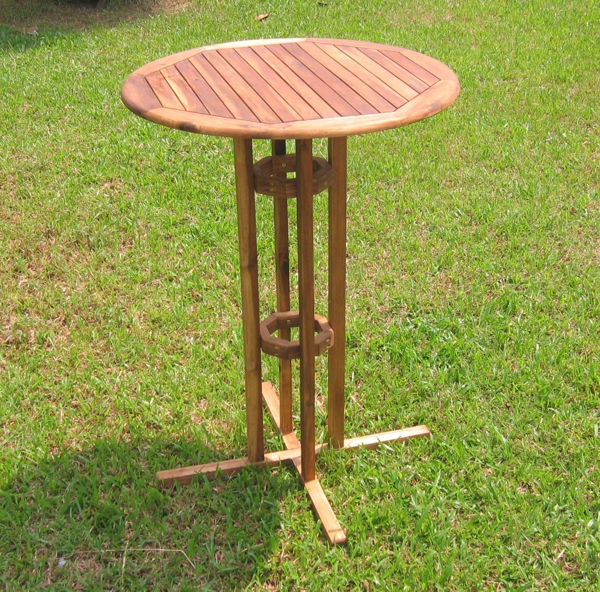 Picture of Bar Height Bistro Table - Brown