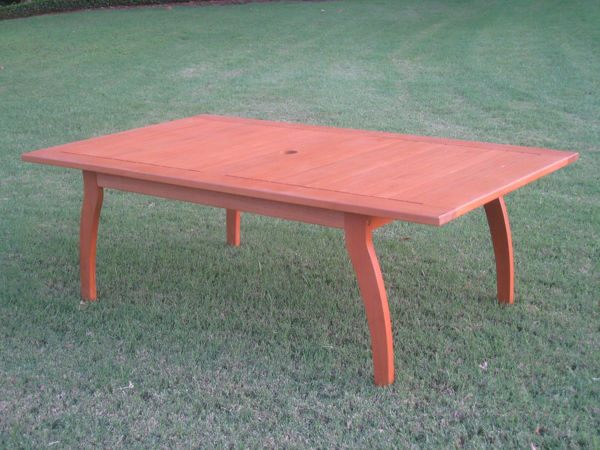 Picture of Royal Tahiti Outdoor Rectangular Coffee Table - Brown Stain