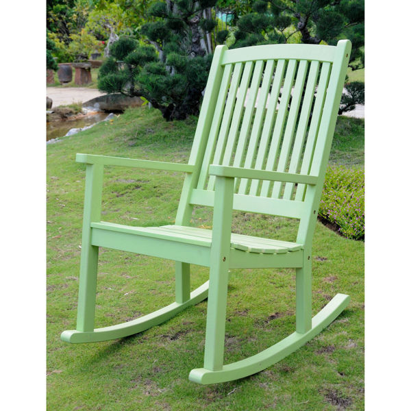Picture of Acacia Large Rocking Chair - Mint Green