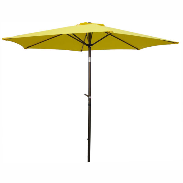 Picture of Outdoor 8 Foot Aluminum Umbrella - Yellow
