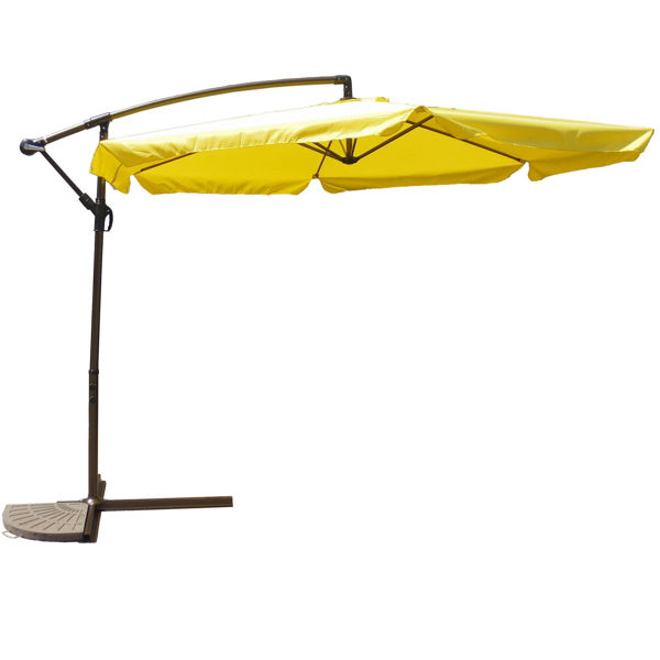 Picture of Aluminum Cantilever Hanging Umbrella - Yellow
