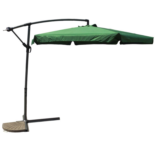 Picture of Aluminum Cantilever Hanging Umbrella - Forest Green