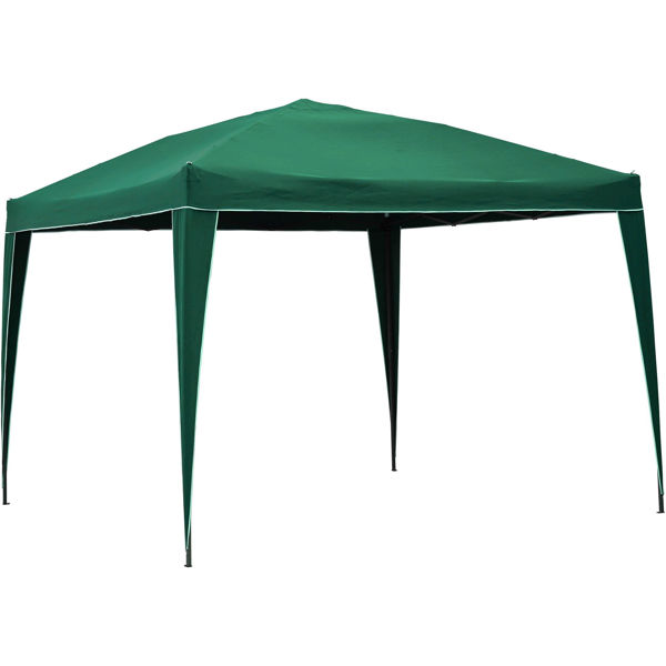 Picture of Square Folding Gazebo - Forest Green