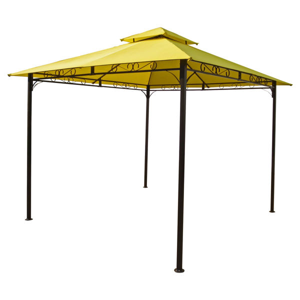 Picture of Square Vented Canopy Gazebo - Yellow