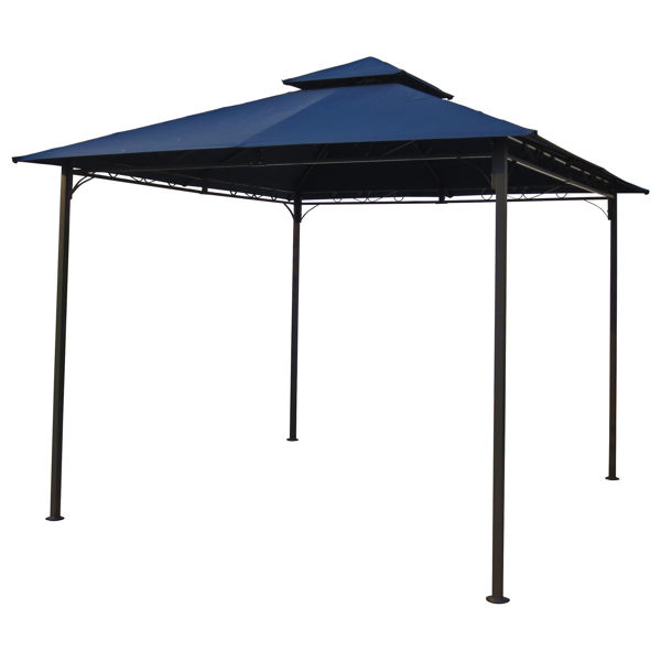 Picture of Square Vented Canopy Gazebo - Navy