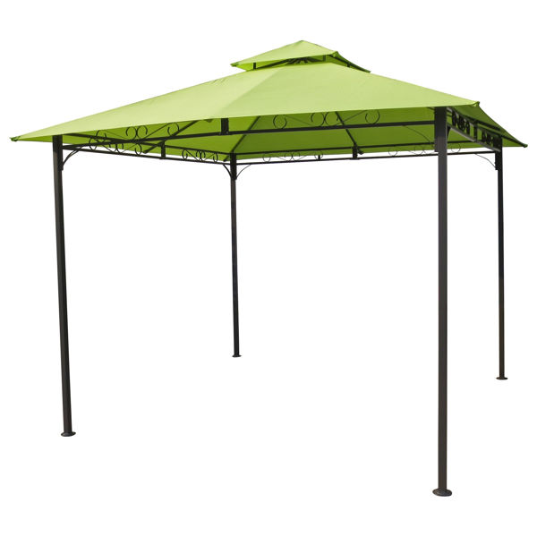 Picture of Square Vented Canopy Gazebo - Light Green