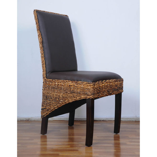 Picture of Salma Abaca Dining Chair - Salak Brown