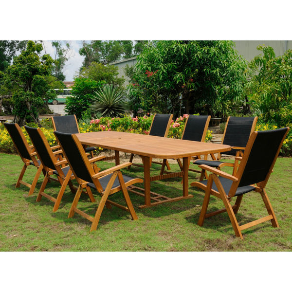 Picture of Paloma Royal Tahiti  Rectangular Dining Set - Stain